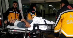 Urfa’da Okula giden öğretmen kaza yaptı