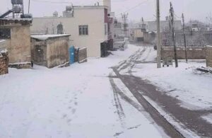 Şanlıurfa’da kar etkisini gösteriyor