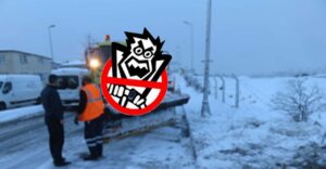 Urfa’da Yolda tuzlama çalışması yapan personele otobüs çarptı!