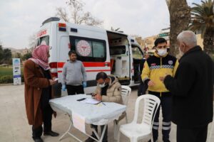 Balıklıgöl’de vatandaşlar aşılanıyor