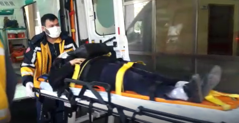 Urfa’da Kolunu iş makinesine kaptırdı!