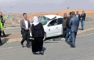 Suruç’ta nişana giden aile kaza yaptı