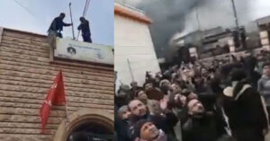 Suriyelilerden Elektrik Protestosu! Türk Bayrağını İndirdiler