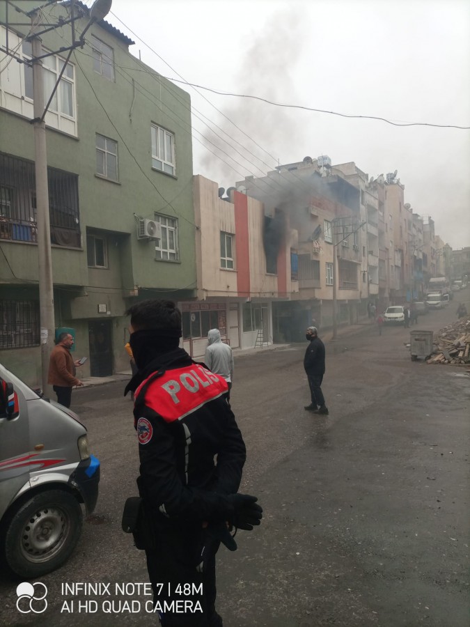 Haliliye’de bir evde yangın çıktı