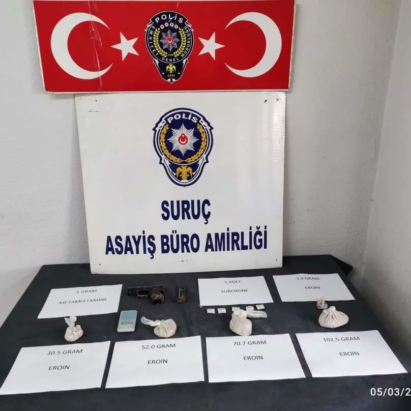 Suruç’ta zehir tacirlerine baskın!