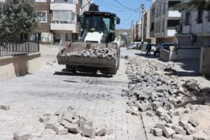 Haliliye’de yol yapım çalışmaları sürüyor