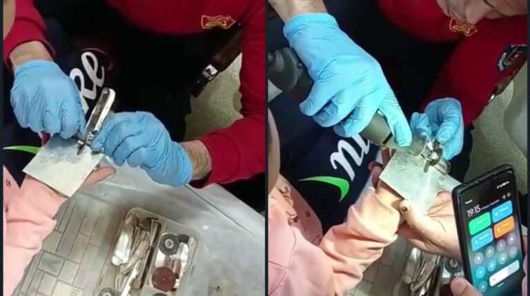 Şanlıurfa’da Küçük kızın parmağına musluk sıkıştı, itfaiye yetişti!