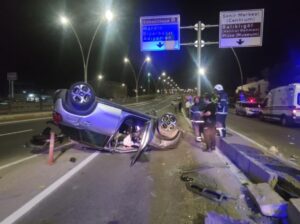 Şanlıurfa’da araç takla attı!