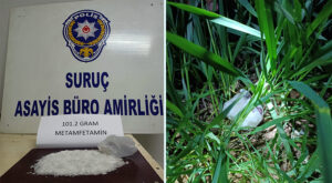 Suruç’ta durdurulan araçta metamfetamin ele geçirildi