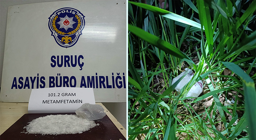 Suruç’ta durdurulan araçta metamfetamin ele geçirildi