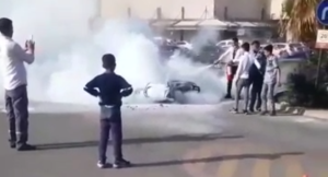 Urfa’da motosiklet alev topuna döndü!