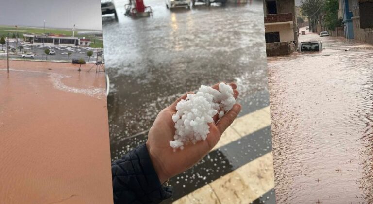 Urfalılar yağmur beklerken doluya tutuldu! Ekinler zarar gördü