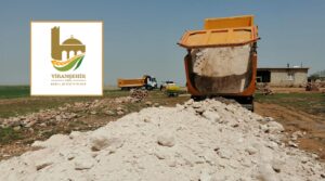 Viranşehir’de kırsal mahallede stabilize yol çalışması başladı