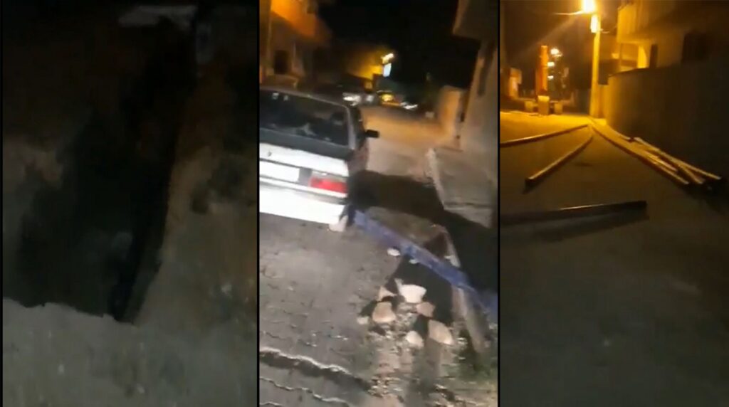 Akçakale’de Altyapı çalışmasında uyarı levhası unutuldu!