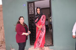 Evi yanan ailenin ihtiyaçları giderildi