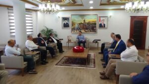 Gazetecilerden Vali Ayhan’a ziyaret