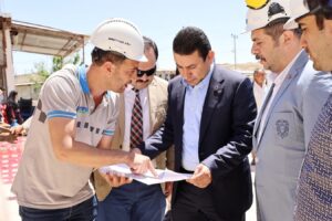 Harran’da doğalgaz için ilk kazma vuruldu