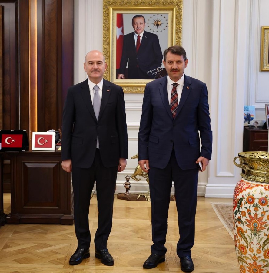 Şanlıurfa’nın yeni valisi Ayhan, Bakan Soylu’yu ziyaret etti