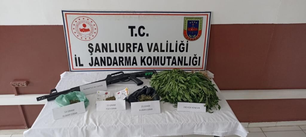 Suruç’da jandarmadan uyuşturucu operasyonu