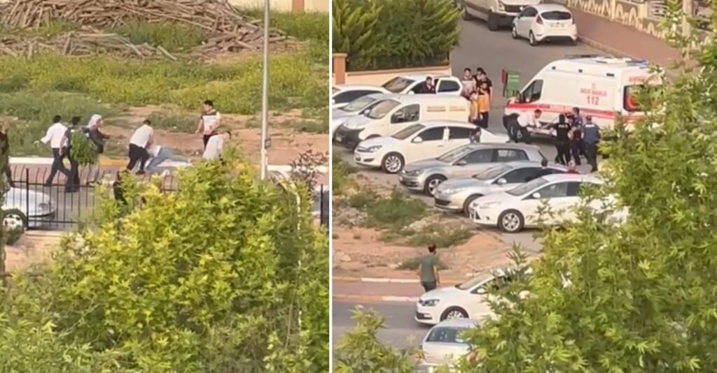 Karaköprü’de yol verme kavgasında polis biber gazı sıktı…