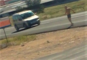 Yolda görenler şok oldu!