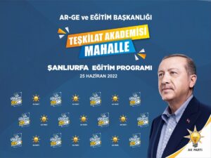 AK Parti Şanlıurfa teşkilatından büyük eğitim seferberliği!
