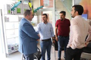 Başkan Salih Ekinci güne esnaf ziyaretiyle başladı