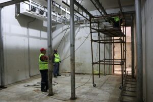 Birecik Mezbahasında zemin güçlendirme çalışması