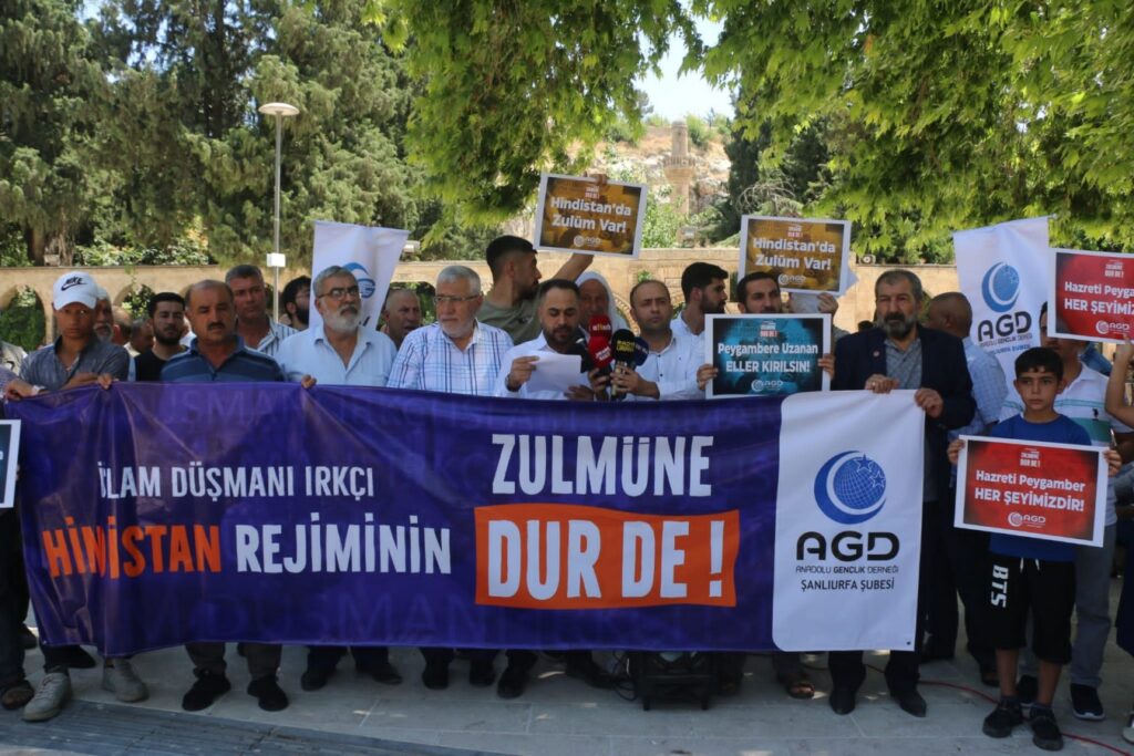 Hindistan’da Müslümanlara yönelik zulümlere Urfa’da tepki