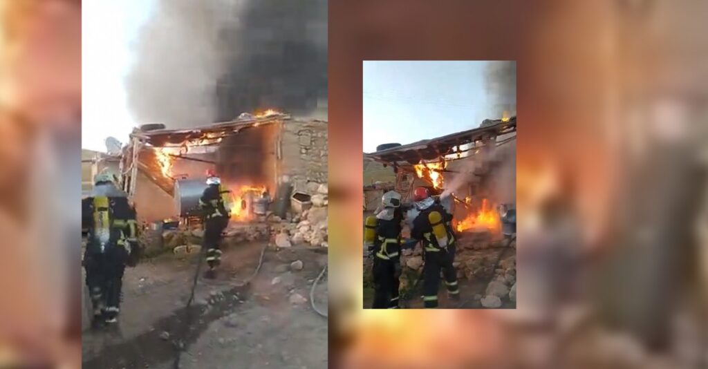 Şanlıurfa’da ev alev alev yandı!