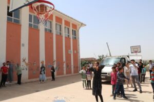 Eyyübiye’li öğrencilerin pota sevinci