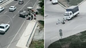 Şanlıurfa’da mobese kamerasına yansıyan kazalar