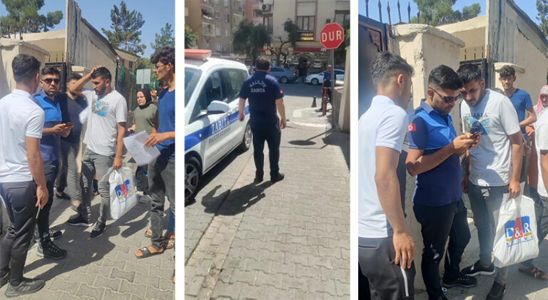 Urfa’da sınava geç kalan öğrencinin yardımına zabıta koştu!