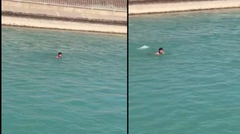 Şanlıurfa’da yasak dinlemeyen gençlerin tehlikeli serinleyişi