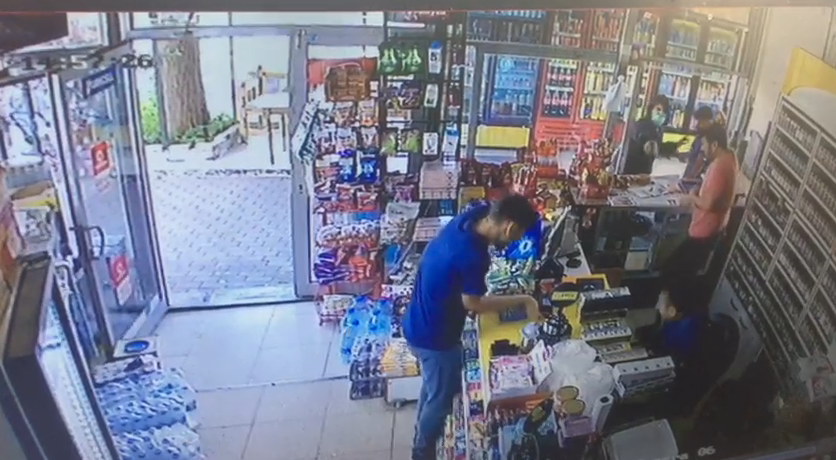 Şanlıurfa’da büfe deki silahlı saldırı anı kamerada!