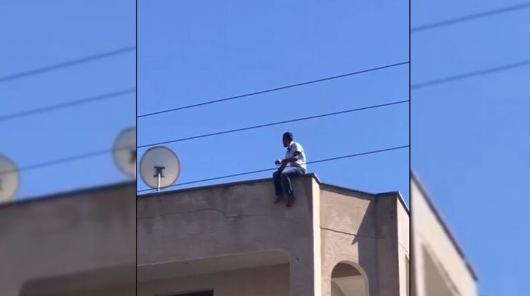 Haliliye’de dama çıkıp hayatına son vermek istedi