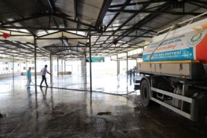 Haliliye’de bayram sonrası temizlik