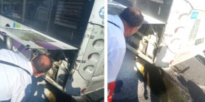 Şanlıurfa’da otobüste çıkan yangın paniğe neden oldu