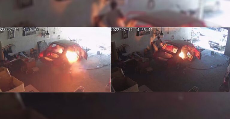 Siverek’te tamir sırasında arabada patlama!