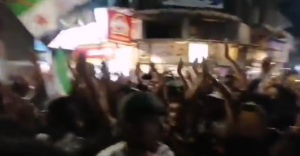 Akçakale’nin sınır komşusu Tel Abyad’da Türkiye karşıtı protesto