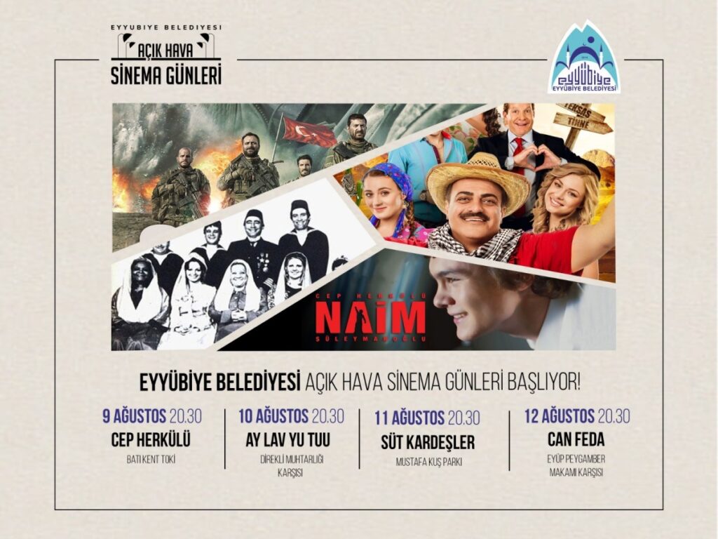 Eyyübiye Belediyesi, Açık Hava Sinema Günleri başlattı
