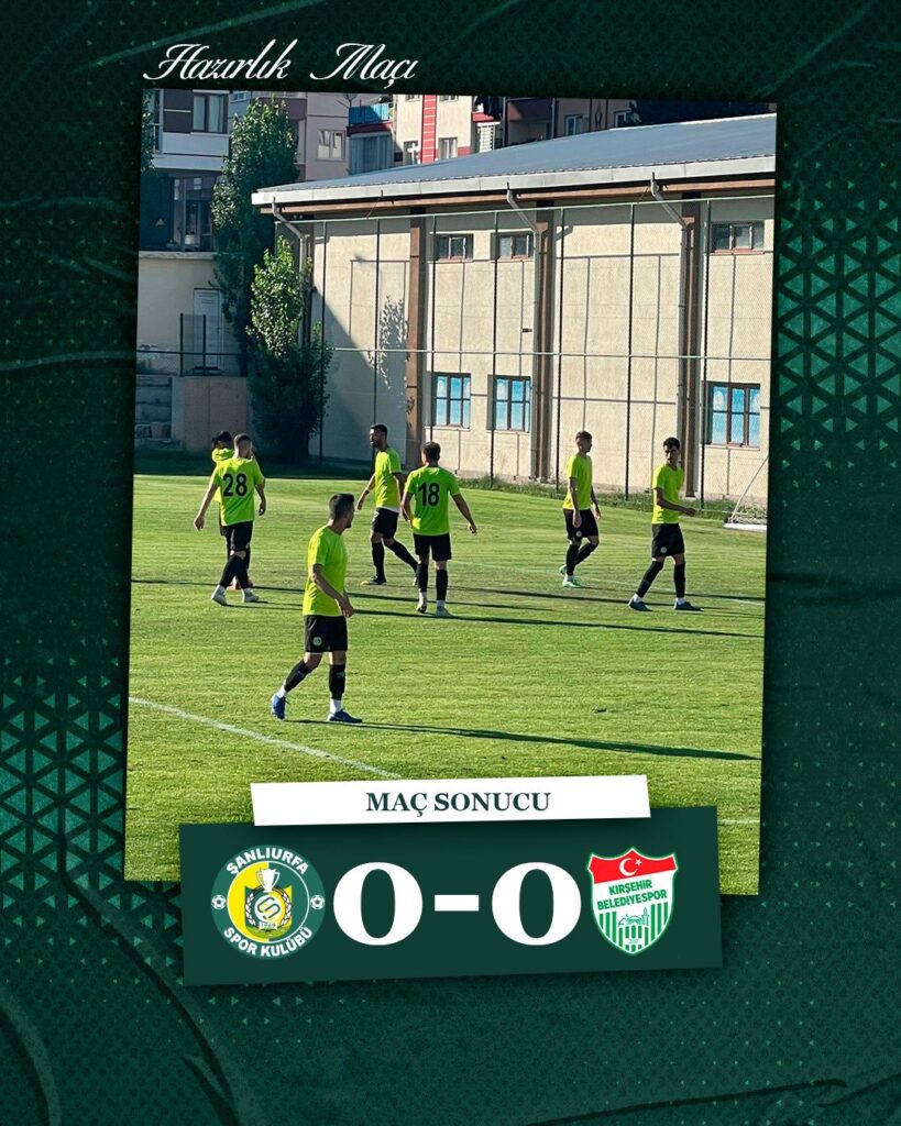 Şanlıurfasporun  hazırlık maçında gol sesi çıkmadı!