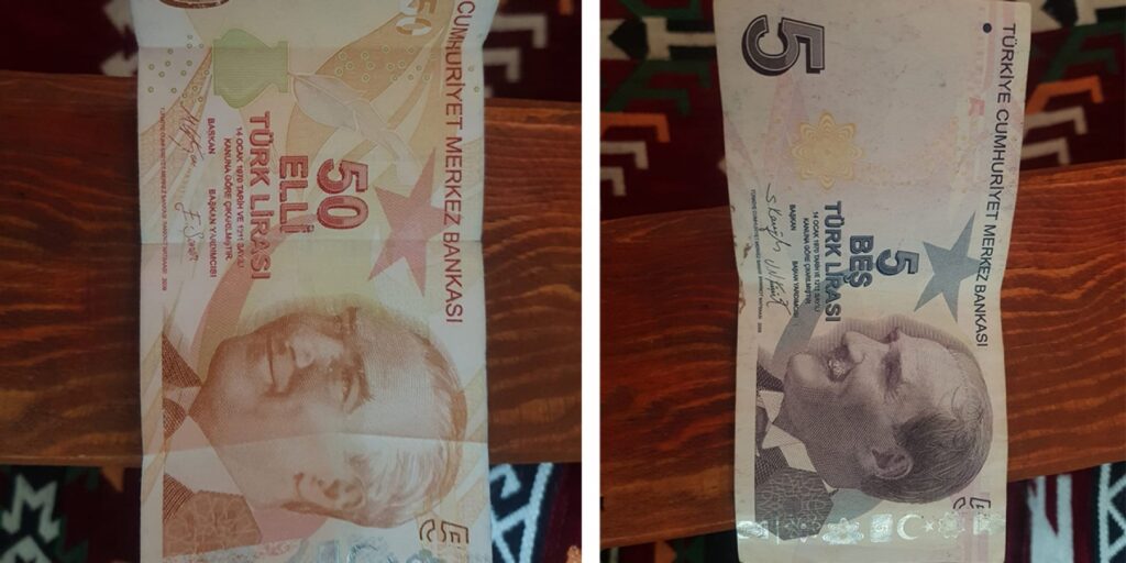 Şanlıurfalı vatandaş hatalı basım 50 TL ve 5 TL’yi satışa çıkardı!