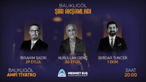 Şanlıurfa’da ‘Şiir Akşamları’ başlıyor