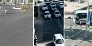 Şanlıurfa’da mobese kamerasına yansıyan kazalar