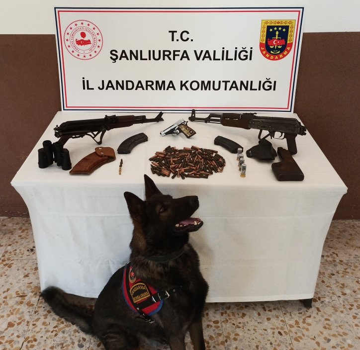 Şanlıurfa’da silah kaçakçılarına baskın