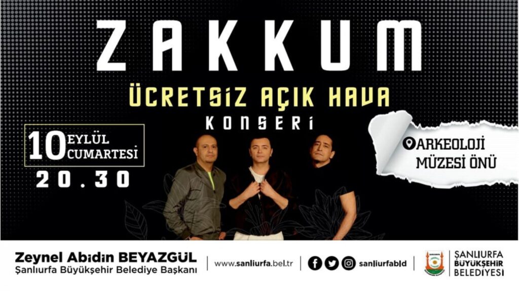 Urfa’da Zakkum konseri yarın