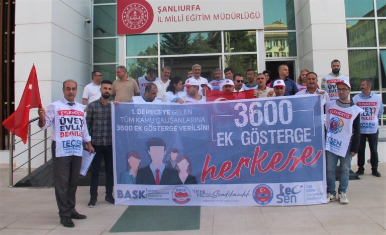 Şanlıurfa’da eğitim sendikasından bakanlığa çağrı