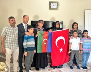 Azerbaycanlı şehit pilot Abbas Kasımov’un ailesi Şanlıurfa’da ağırlandı