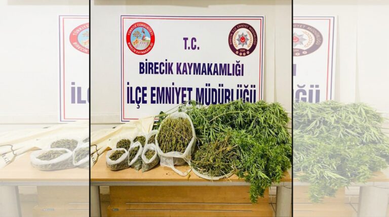 Birecik’te uyuşturucu operasyonu